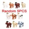 City Scene Accessories Animal Building Blocks Model Figures Farm Wolves Flamingos Pig Dog Gorillas Elephants Zoo Bricks Toy Gift