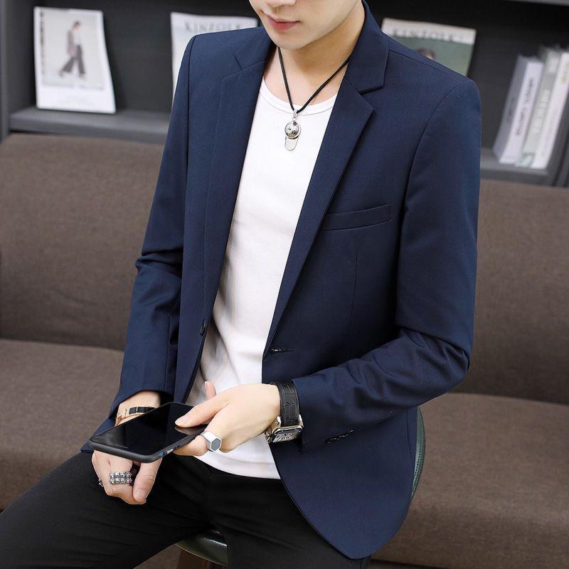 

Мужской костюм приталенного кроя из норкового бархата - Осень/Зима, корейский стиль, молодежный, плюс бархат и толстая шерсть. XL (118-133 catty)