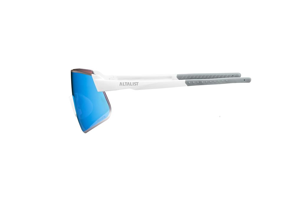 Altarist HAYATE R2 R Mirror Lens White Temple Blue Mirror [ALTALIST] (Hayate Two) (Glossy Lens)