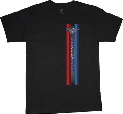 Big and Tall T-shirt Ford Mustang Stripe Tee Shirt Tall Shirts for Men