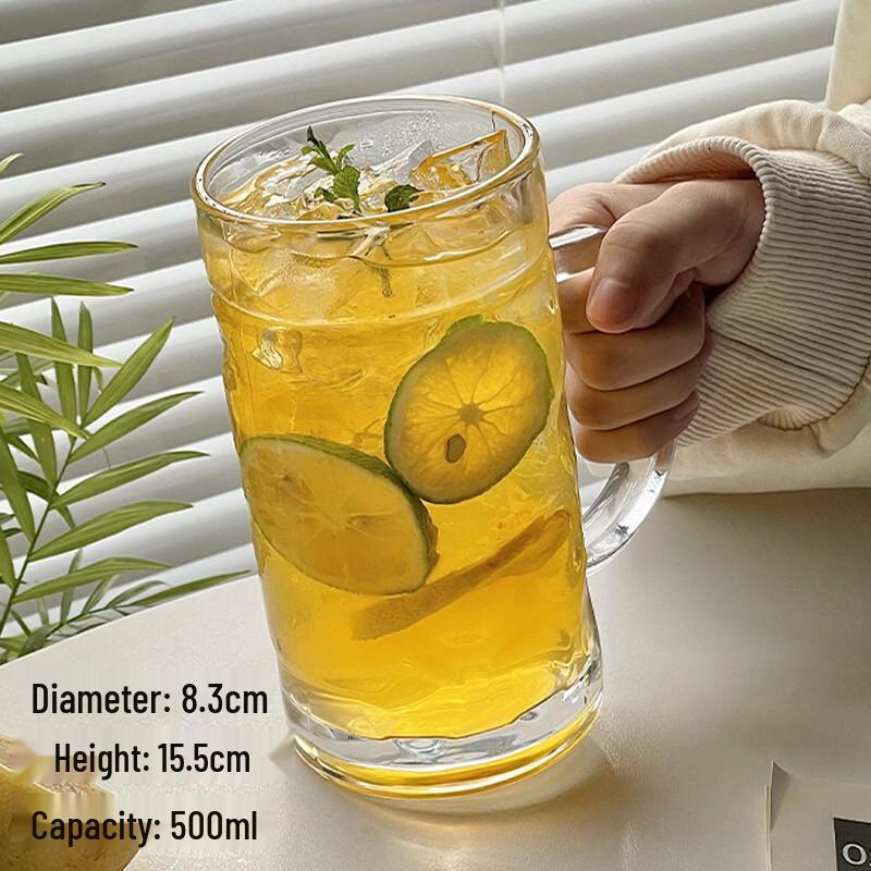 Jingbaodi Large Capacity Glass Fruit Tea Cup