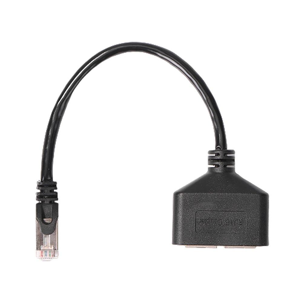 RJ45 Network Cable Splitter: 1-to-2/3/4 Port Ethernet Adapter and Extension Cable