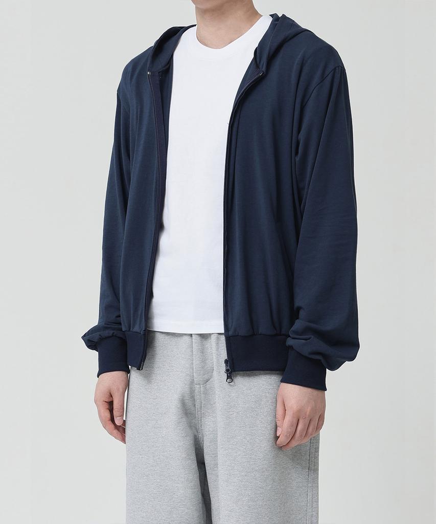 Ox Studios Lightweight Zip-Up Hoodie (Midnight Navy)