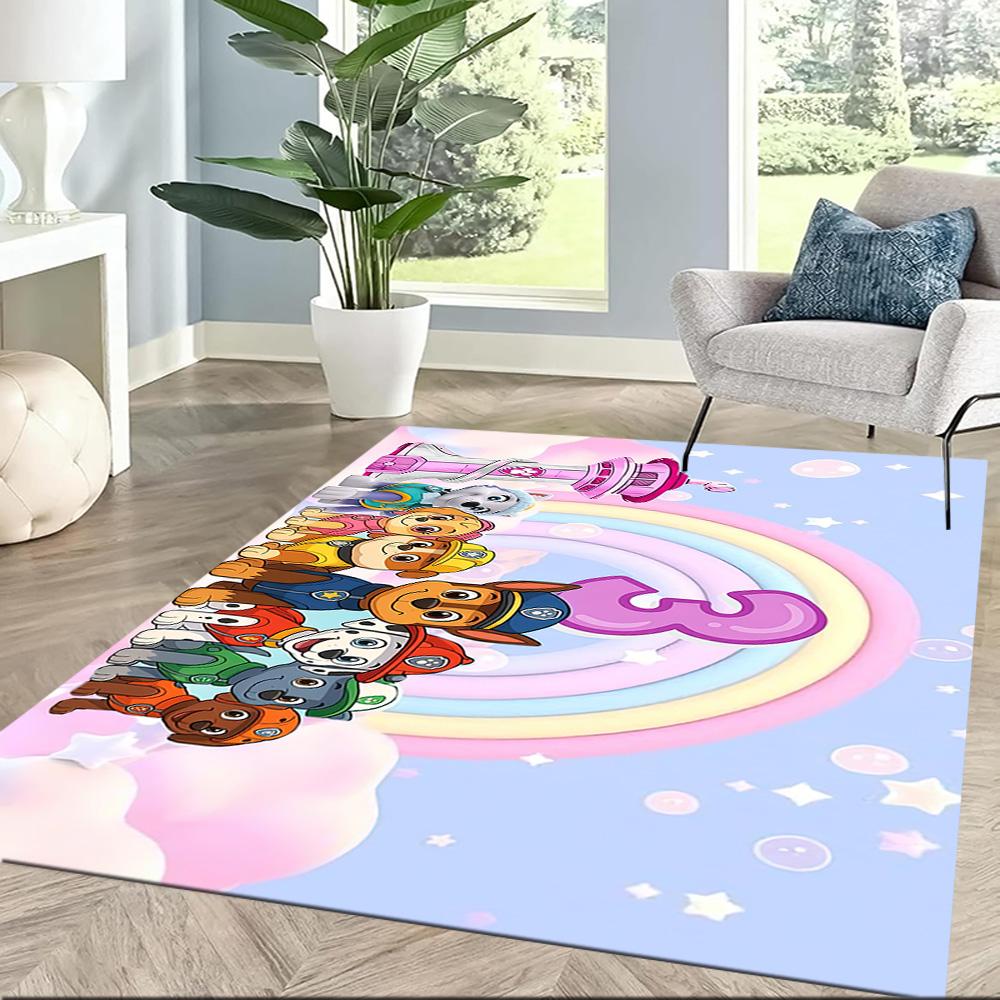 Paw Patrol Pups Adventure Square rugs are a great choice for living rooms, bedrooms, home décor, and as gifts.