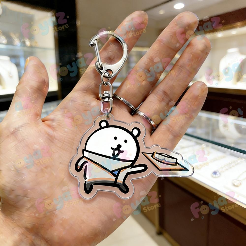 Cartoon Game Sage Chamber Keychain for Accessories Omen Jett Bear Key Ring Jewelry Fans Friends Birthday Gifts