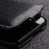 MELKCO For iPhone 13 Pro Max Phone Protective Shell Litchi Texture Genuine Cow Leather+PC Vertical Flip Case