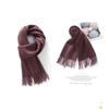 Sciarpa 32x180cm 100% Lana Merino, Coperta Invernale Spessa con Nappe, Sciarpa da Collo Calda e Accogliente, Accessorio Autunno Inverno da Donna