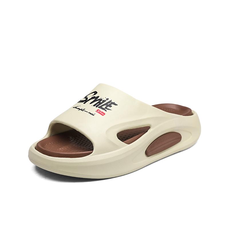 Men's Slippers Summer Lightweight Comfortable Sandals Men's EVA Soft-soled Sliders Outdoor Walking Beach Shoes Flip-flops