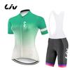 Conjunto de Jersey de Ciclismo de Manga Curta de Verão para Mulher Maillot MTB Ropa Ciclismo Roupa de Bicicleta Respirável Roupa de Ciclismo Bib