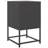 Nightstand Black 36 X 39 X 60.5 Cm Steel