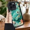 Phone Case: 2D Flat Design, Compatible with iPhone 18 17 16 15 14 13 Pro Protective Cases, Little Sea Turtle, Perfect Christmas and Halloween Holiday 
