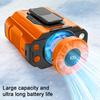 High-Speed Waist Clip Fan with LED Light Portable Cooling Fan Rechargeable Clip-on Fan for Outdoor Camping