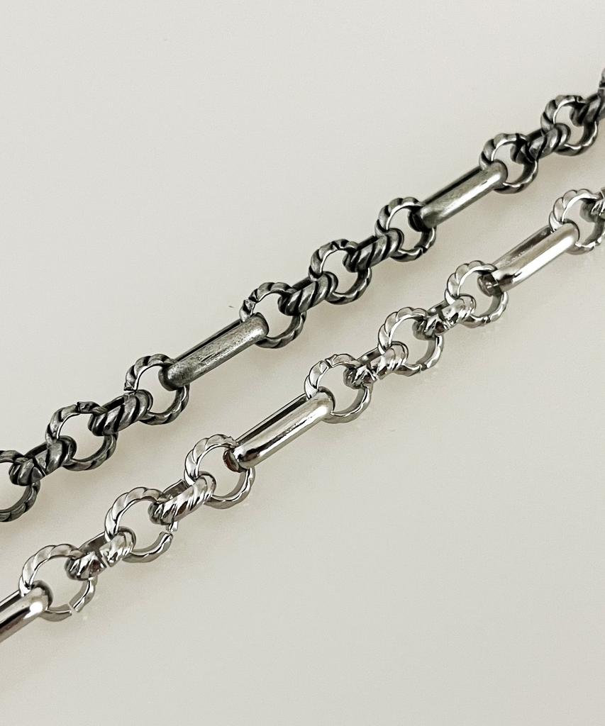 Sexto [Necklace][Surgical Steel] 48 Chain Necklace Vintage Silver