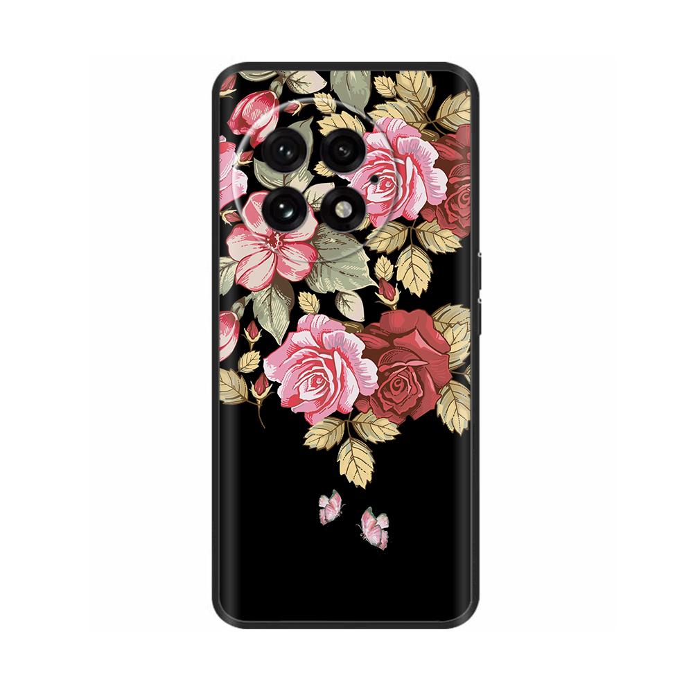 Luxury Case For OnePlus 13 Phone Case Shockproof Black Silicone Soft Back Cover Coque For OnePlus 13 PJZ110 Case Fundas Housing