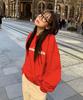 Sseomweeobeoteo Bold Logo Sweatshirt - Red