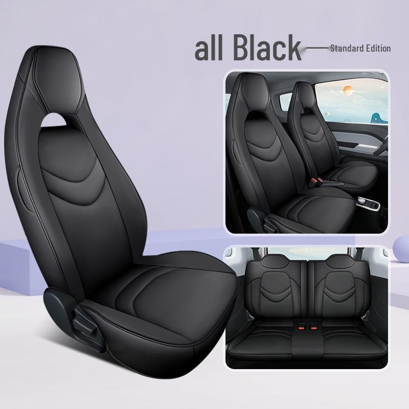 All-Season Chery QQ Ice Cream Car Seat Covers: Full Coverage Waffle Cone Milkshake Design