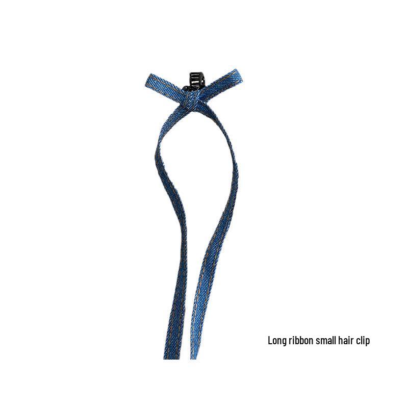 

Ретро Джинсовые Заколки-Банты для Волос – Высококачественные Зажимы-Клешни для Челки 2024