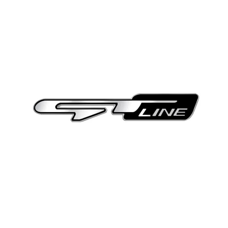 3D Metal GTLine GT Logo Badge Sticker Rear Trunk Emblem B Decal for Sportage Ceed Stinger K3 K5 Accessories