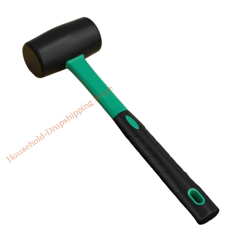 Industrial Rubber Hammer Mallets For Tile Installation Elasticity Shock Absorption Ergonomic Handle Construction Tool 85AD
