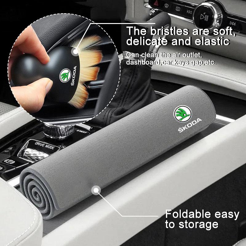 Car Washing Cleaning Tool Air Conditioner Air Outlet Cleaning Soft Brush For Skoda Octavia Octavia Kodiaq Karoq Kodiaq Superb Karoq VisionS