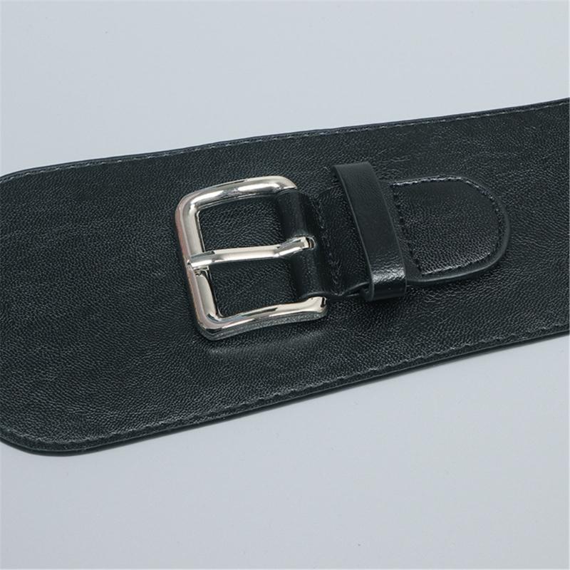 Vintage Fashion Waist Belt Sash for Women Fashionable PU Leather Waist Band Ornament for Parties and Weddings
