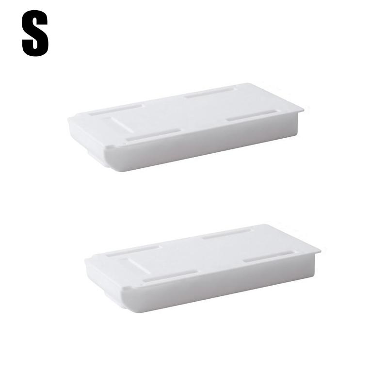 Hidden Storage Box SelfAdhesive Storage Drawer Box Under Desk Storage Holder Slidee Out Drawer Tray Sundries Stationery Organize