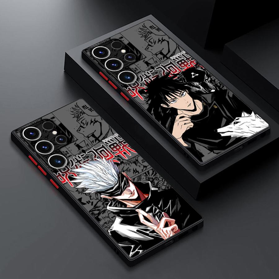 Hülle für Samsung Galaxy S23 FE S26 S21 S25 Ultra S20 FE S22 Note 20 Ultra 10+ S24 Plus Funda Handyhülle Anime Jujutsu Kaisen
