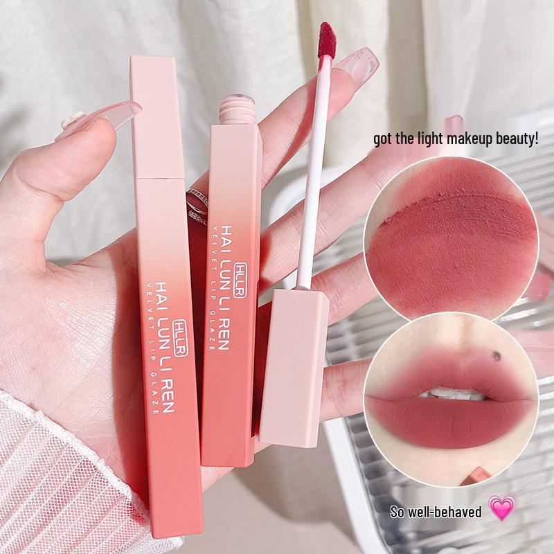 Aufhellender Weicher Nebel Matter Lipgloss - Nicht abfärbend, Ideal für Studenten & Anfänger