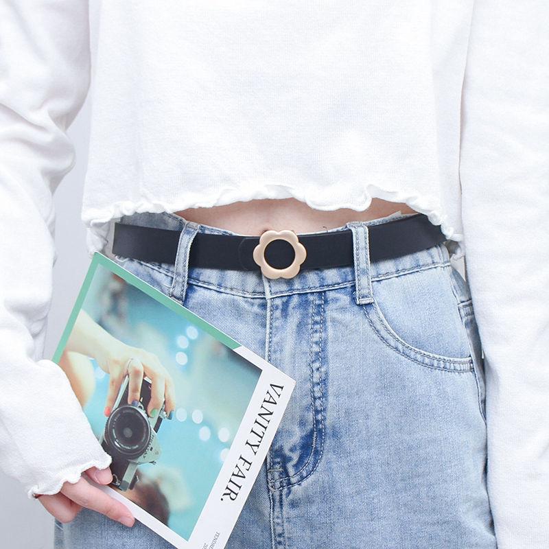 Narrow Waist Minimalist Belt In Black And Coffee Colors Ideal For Outfits Summer