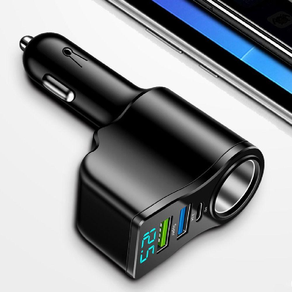 Fast Charger Auto Phone Charger 66W Vehicle Mounted Inverter Practical Dual USB Car Charger Car