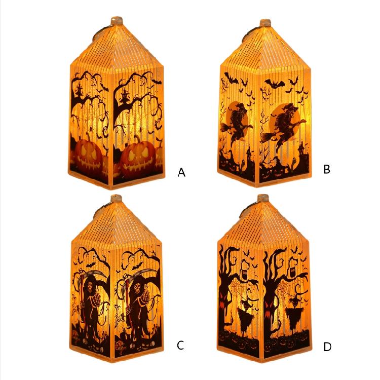 Halloween Lantern Night Light Party Supplies Indoor Outdoor Ornament Photo Props