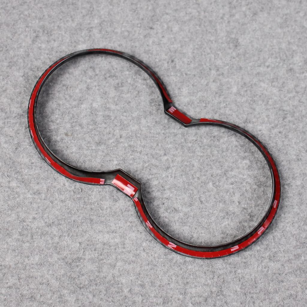 RUIQ Toyota New Harrier 80 Series Dedicated Interior Drink Holder Cover Garnish Fiber Black (Carbon Specification)