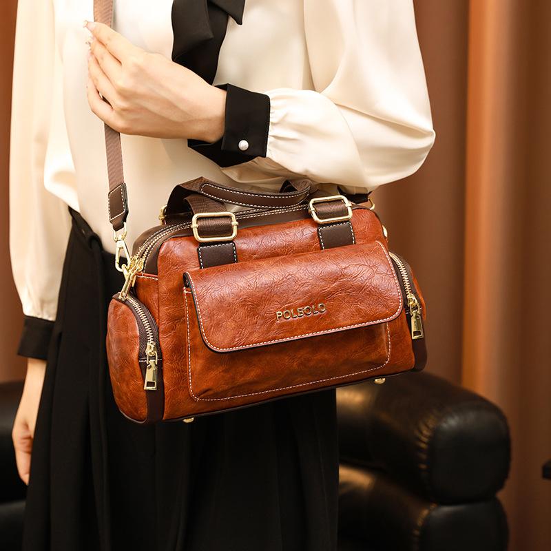 Retro Strap Bag Crossbody Bag Women's Handbag Simple Handbag for Women's Daily Commute