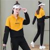 Sweater Suit Women's Solid Color Trend Stand-up Collar Small Sportswear Women's Two-piece Fashion Casual Suit