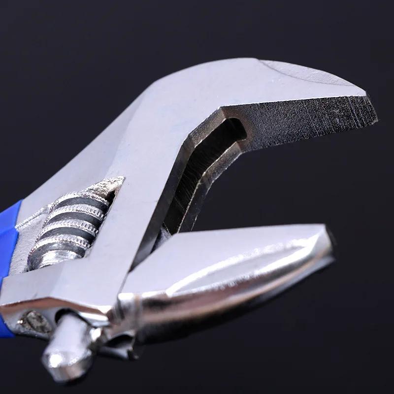 8” Kurzer Griffschlüssel Verstellbarer Schraubenschlüssel Mit 55 mm Breiter Maulöffnung Für Sanitär Auto Reparatur Hauswartung