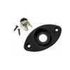 1 pcs Oval Jack Plug Socket for Guitars Electric Chrome Electric Bass Guitar
