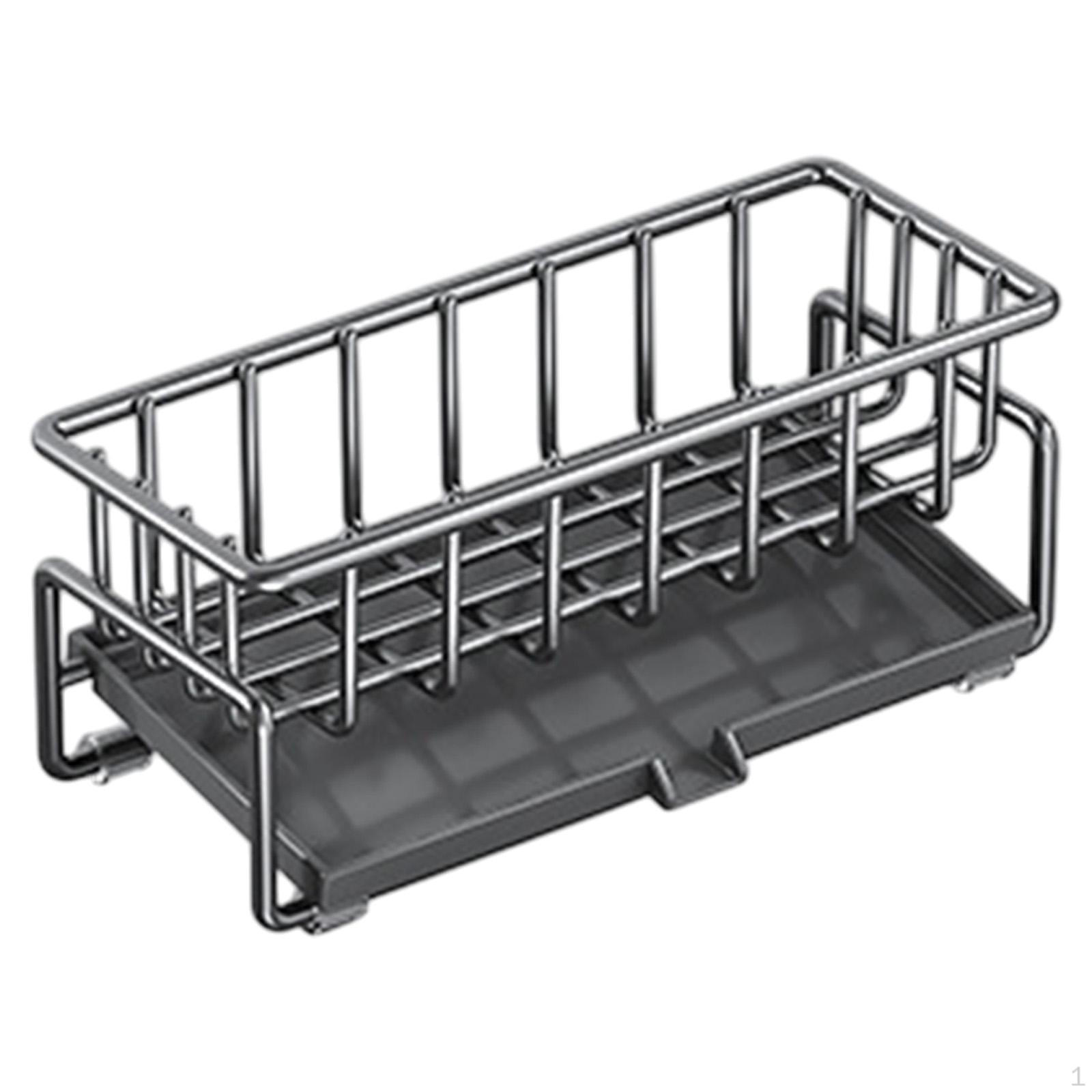 

Органайзер для посуды для раковины с нескользящим основанием и поддоном для слива B no towel rack