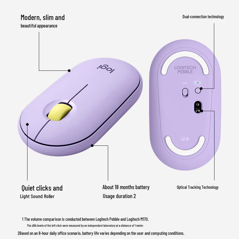Logitech Pebble Silent Wireless Bluetooth Mouse