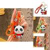 Charming Panda Keychain Adorable Silicone Accessory For Bags And Gifts