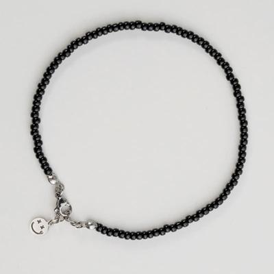 FAHRRAD TROPHÄE Pickman Daily Beads Fußkettchen 05 (SCHWARZ / 3mm Miyuki-Perlen)