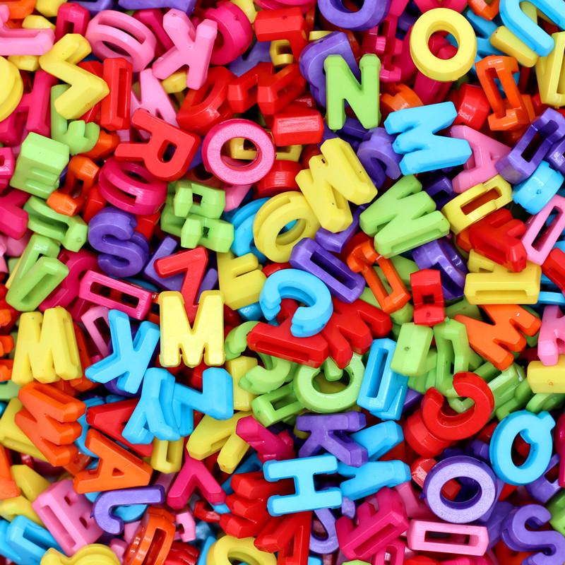 Colorful Acrylic Letter Beads for DIY Bracelets - Early Education Jewelry Accessories