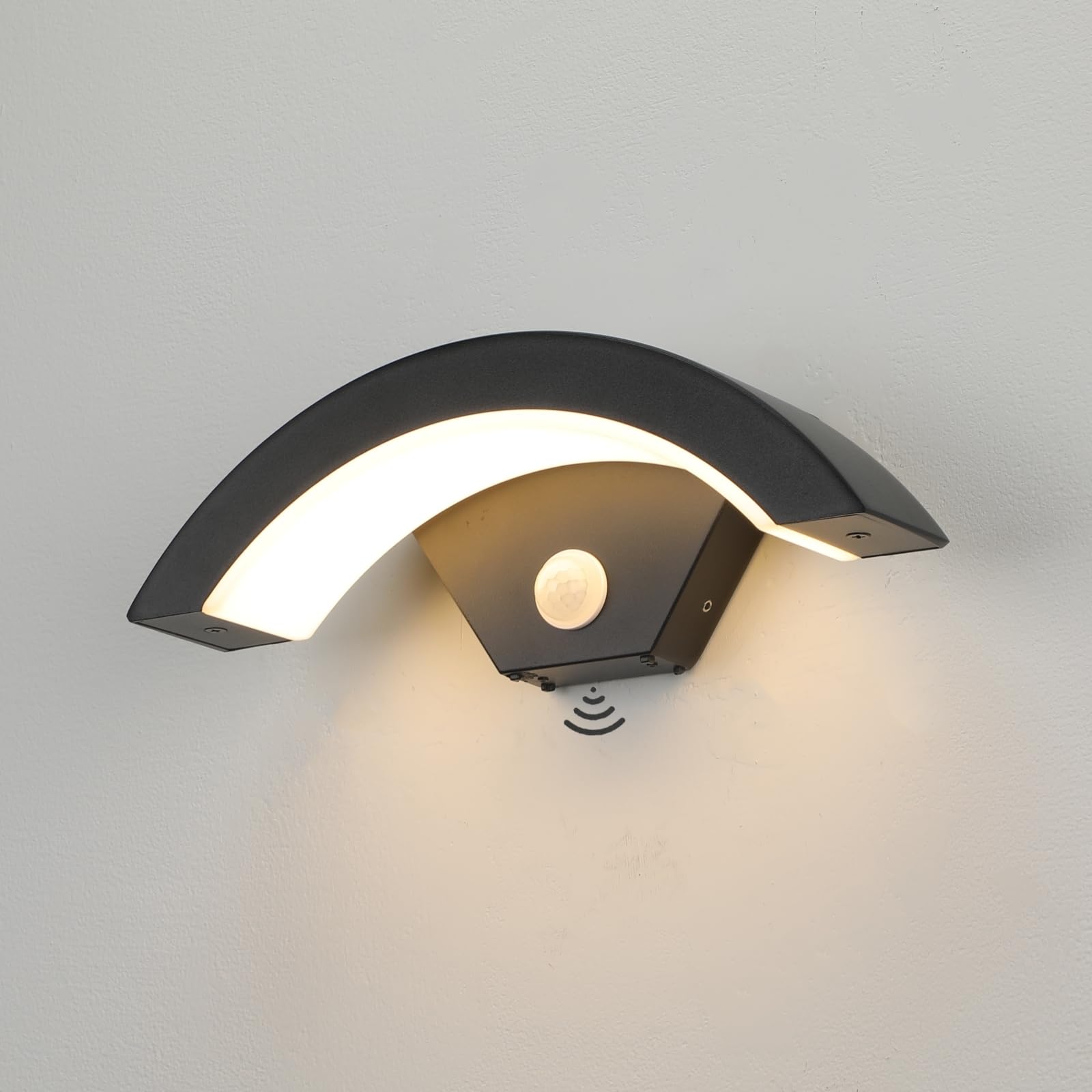 

Світлодіодний світильник для вхідної зони Lightess, ліхтар для ґанку, світильник для вхідної зони, настінний світильник, світильник з датчиком руху, водонепроникний, дощостійкий, IP65, вуличний світильник, настінний світильник,