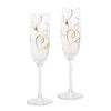 Toyo Sasaki Glass Benedile Wine Glasses, Pair of Champagne Sets, Heart Pattern, 170ml, Clear, G455-S109