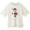 Puma Future Logo Cartoon Anime Print Outdoor Casual Crew Neck Short Sleeve T-Shirt Unisex T-Shirt White 631152-65
