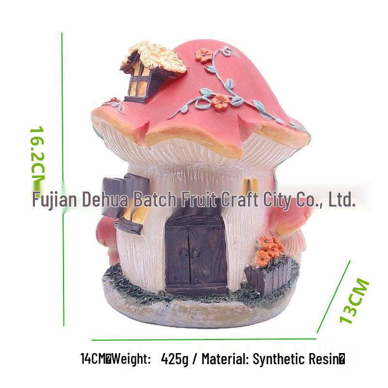 Resin Mushroom Kettle Craft: Garden & Home Micro Landscape Decoration