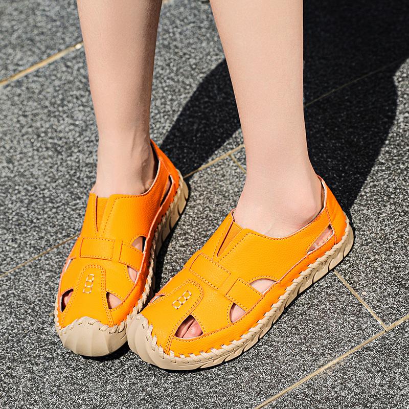 Women's Sandals Summer Pink Mary Jane Men Beach Shoes Closed Toe Casual Walking Sandals Plus Size