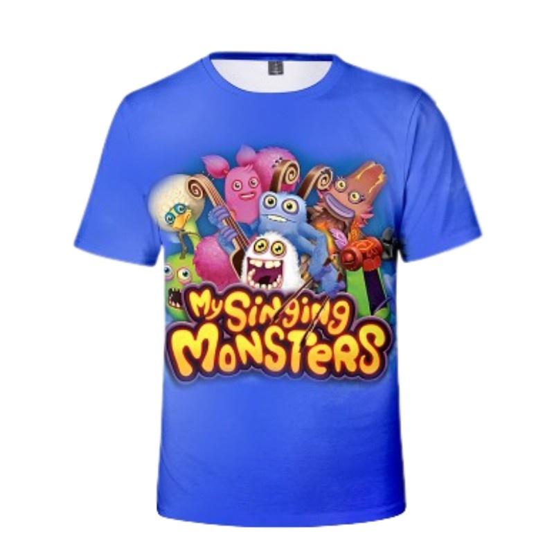 My Singing Monsters Summer T-shirt With Digital Print For Teenagers