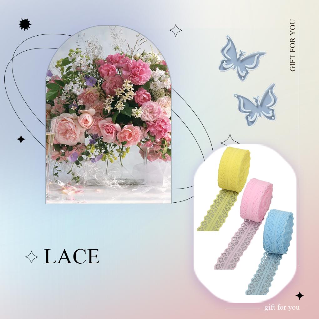 Vintage Ribbon For Crafts - Easy To And Multifunctional Lace Border Crafts Gift Ribbon Lace Ribbon