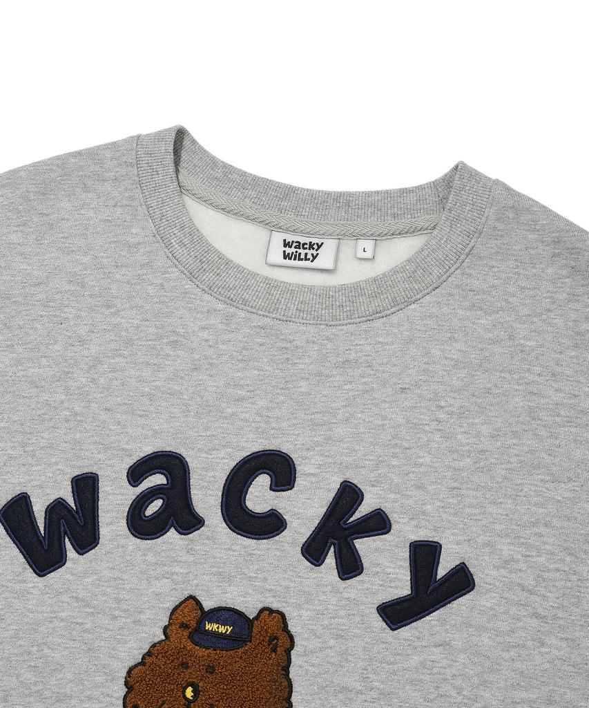 Wacky Willy Kiki And Friends Graphic Sweatshirt Gray