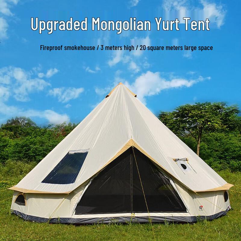 OEING Outdoor Pyramid Yurt Tent